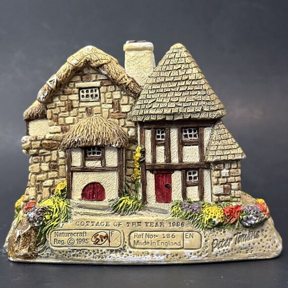 Memory Lane Cottages Peter Tomlins Willow Beck Figure #186 England 1996 VTG - Picture 10 of 13